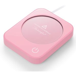 Coffee Mug Warmer, Smart Coffee Warmer for Desk, 3 Temperature Control & Auto Shut Off, Cup Warmer for Candle,Milk,Tea,Beverage,Cute Coffee Lovers Gift IdeasPink-No Mug