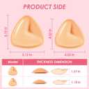 Boomba Invisible Lift Inserts Double-Sided Sticky Bra Ultra Push Up Bra Inserts Suitable for Different Occasions