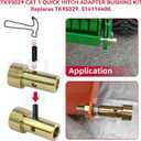 GELASKA 3 Pack TK95029 Quick Hitch Adapter Bushing Kit and S07070200 Cat 1 Top Link Pin and S07090100 Lynch Pin with Ring for Category I 3-Point Hitch Tractors