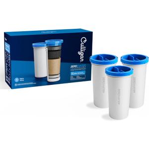Culligan with ZeroWater Technology Replacement Filter 3-Pack, 5-Stage Advanced Water Filter  IAPMO Certified to Reduce Lead, Total PFAS (Forever Chemicals), Mercury, Fluoride, and Chlorine