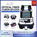 Ai-20 Fusion Splicer High-Precision One Step Cutter Integrated, Core Alignment Optical Fiber Fusion Splicer, Automatic FTTH Precision Optical Fiber Splicer W/Built-in VFL & OPM Function