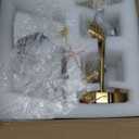 Hardwired Wall Sconces Wall Lighting Set of 2, Modern Ceramic Gold Wall Sconce Light with Pull Chain Switch, Indoor Bedside Wall Lamp Light Fixture for Living Room Bedroom Kitchen Home Office Hallway