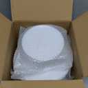 HOMIP 50PCS Fancy Disposable Dinnerware Party Set, Elegant Plates Include 25Pcs Dinner Plate 10", 25Pcs Dessert Plate 7" with Silver Bead Rimed,Plastic Silverware for Wedding Birthday Party (White with Sliver)