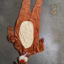  Unisex Adult Christmas Costume, Plush Santa Onesie Reindeer One-Piece Cosplay Pajamas (Large)