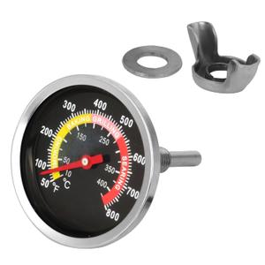 2.64" Smoker Temperature Grill Thermometer Gauge Charcoal Grill Pit Smoker Thermometer Heat Indicator for Cooking BBQ Meat, 50-800 Temp Gauge