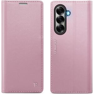 For Samsung Galaxy Z Fold 7 Case Wallet with RFID Blocking Card Holder, PU Leather Kickstand Protective Flip Phone Cover Fit for Galaxy Fold 7 8.0", Rose Gold