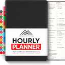 Hourly Planner & Appointment Book (8.5 x 11) - Premium Hourly Planner with Daily Schedule & 30-Minute Time Slots for Better Time Management by PRODUCTIVITY STORE (A4, Black)