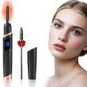 Heated Eyelash Curlers - Rechargeable Electric Eyelash Curler with 4 Heat Settings,Long-Lasting Curling Tool Includes Eyelash Brush,LED Display,Best for Women's Makeup (Black)