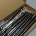 HOME EDIT Black Cabinet Handles 7-1/2 Inch Hole Spacing Stainless Steel Drawer Pulls for Cabinets, Dresser, Bathroom 10 Pack
