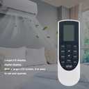 Replace AC Remote Control Compatible with CIAC Split A/C Air Conditioner CG43MX CH43MX009-H3H1C CG43MX009PH3H1C CH43MX012-H3H1C CG43MX012PH3H1C CH43CX009-H7H1H CH43CX012-H7H1H CH43CX018-H7H1H
