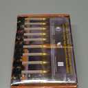 SoulBay Window Candles with Sensor Dusk to Dawn, 10pcs Christmas LED Window Candle Flickering Electric Battery Operated White Cordless Candlesticks Light with Black Base for Xmas Holiday Dcor, 0.78 inches (D) x 0.78 inches (W) x 7.2 inches (H)