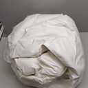 Martha Stewart Goose Feather Down Fiber Cotton Comforter Queen Size, Feather Duvet Insert Queen, Hotel Collection Hypoallergenic Comforter 58oz All Season Medium Warmth 90 x 90 Inch White