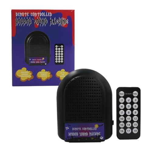 Remote-Controlled Horror Sound Machine, Various Horror Sound Effects and Ambient Music, Scary Toy, Office Prank, Gag Gift, Pocket-Sized April Fool's Gift, Christmas Gift (18 Voices)