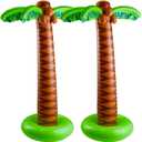 Kicko Inflatable Palm Tree, Pack of 2-66-Inch Giant Tropical Inflatable Trees - Hawaiian Party Decorations, Beach Luau, or Pool Decor - Fun Palm Tree Props for Birthday Parties and Outdoor Events