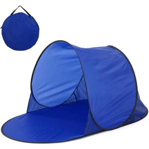 Automatic Pop Up Beach Tent Outdoor Camping Portable Tent Sea Summer Sun Shelter Anti UV Water-Resistant Tents with Storage Bag (Blue)