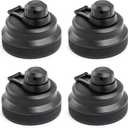 Manna Locking Pour Spout Lid for Titan Sports Bottle - Black - 4 Lids