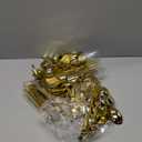 N9R 300PCS Gold Plastic Silverware, Heavy Duty Gold Plastic Cutlery Set Disposable Flatware Dinnerware, 100 Forks, 100 Spoons, 100 Knives, Perfect for Party, Wedding and Daily Use