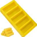 Silicone Beeswax Mold, Makes 5 x 1 OZ Wax Bars with The Word Beeswax Embossed, Reusable Beeswax Bar Mold, Reusable, Easy Release, Reusable Silicone Molds for DIY Soap, Candle, Wax Block Crafting