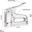 Arrow T50 Heavy Duty Staple Gun for Upholstery, Wood, Crafts, DIY and Professional Uses, Manual Stapler Uses 1/4”, 5/16”, 3/8", 1/2", or 9/16” Staples