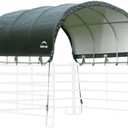 ShelterLogic 10' x 10' Powder Coated Green Corral Shelter Livestock Shade