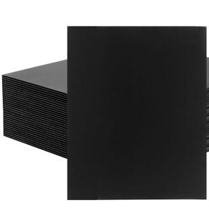 ZOENHOU 20 Pack 13 x 17 Inch Black Corrugated Plastic Sheets, 5/32 Inch Thick Waterproof Lightweight Corrugated Plastic Sale Sign Blank Board for Yard Making Signs, Dividers (Black 13 x 17 inch)
