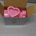 Wesiti 12 Pcs Small Heart Shaped Boxes with Window Valentine's Day Gift Boxes Plastic Storage Container for DIY Projects Presents Candy Jewelry Mother's Day Gifts (3.5 x 3 x 1.2 Inch,Pink)