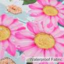 cygnus Summer Outdoor Floral Pillow Covers 18x18 Waterproof,Pink Flower Outdoor Throw Pillows for Patio Furniture & Garden Couch Decorative