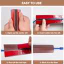 CrocSee 6ft Self-Adhesive Floor Cord Cover for Wires, Low Profile Cord Hider Cable Management, Trimmable PVC Cord Protector - Cord Cavity = 0.47" (W) x 0.29" (H) - Wood Brown