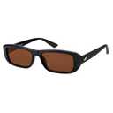 SOJOS Retro Rectangle Polarized Sunglasses Women Men Trendy Narrow Y2K Rectangular Frame Womens Mens Sun Glasses SJ2351, Brown Frame/Brown Lens