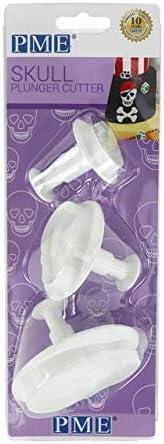 PME SKU202 Novelty Plunger Cutters-Skull Set of 2