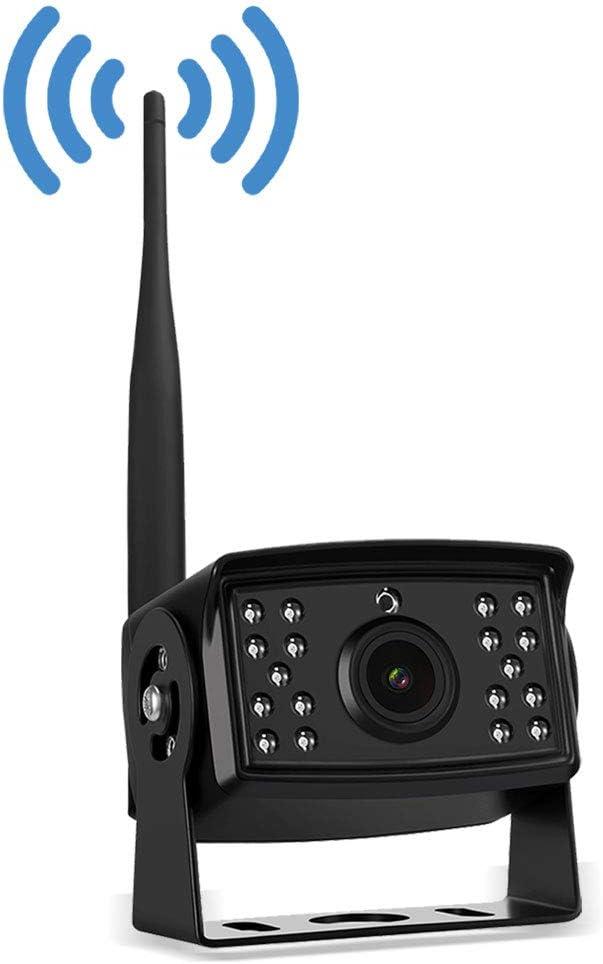 Wireless Backup Camera Add-on for AHD Wireless DVR System, 12v-24v Waterproof Night Vision Extra Reversing Camera for Digital Wireless Backup System, Transmission Distance up to 500M for Truck Bus