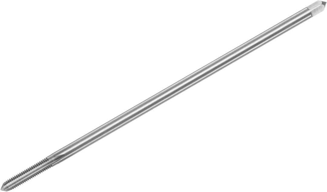 uxcell Metric Thread Tap M6 x 1 H2 200mm Extra Long Straight Flute Screw Thread Milling Machine Taps Threading Tapping Repair Tool