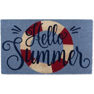 DII Natural Coir Doormat, Decorative Hello Mat, 17x29, Hello Summer