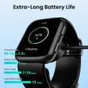 Blood Pressure Smart Watch, 1.95'' Blood Pressure Watch with Air Pump Cuff, Smart Watch with Blood Pressure Monitor Sleep Sports Tracking for Android iOS Supports Data Sharing, Reminder Monitoring