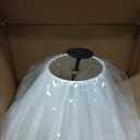 Aspen Creative 32206A Hardback Empire Spider Lamp Shade in White, 6" Top x 19" Bottom x 12" Slant Height