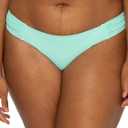 Smart & Sexy Women's Swim Secret Side Ruched Bikini Bottom (Mint Chip)