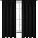 BGment Black Out Thermal Curtains 63 Inch Length for Bedroom 2 Panels - Room Darkening Window Drapes with Rod Pocket Insulated Blinds Privacy for Living Room, 42 x 63 Inch