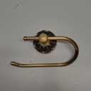 Antique Brass Toilet Roll Holder Brush Bronze Wall Mounted Toilet Roll Holder Open Arm Towel Holder Tissue Roll Holder for Bathroom Kitchen (Brush Bronze)