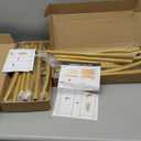 Metal Arch Backdrop Stand, 7.2FT+6FT Wedding Arch Backdrop Stand, Set of 2 Gold Backdrop Arch Stand, Wedding Arch Frame for Wedding Ceremony Birthday Party Baby Shower Graduation Ceremony Decoration