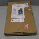 2 Pcs Garden Trellis for Climbing Plants, 6.2 Ft Rustproof Metal Pipe with Heavy Duty Plastic Coated, Garden Outdoor Indoor Potted Plant Support, Obelisk Garden Trellis for Climbing Vine (Black)