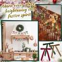 Valentines Garland-13ft Valentine's Bow Garland with String Lights Velvet Bow Garland Banner Valentines Galentines Indoor Decor for Wedding Holiday Party Wall Home Front Door(Green Brown Red)