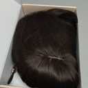 REECHO 11" Short Bob Wig with bangs Synthetic Hair for White Black Women Color: Dark Brown
