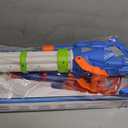 Gatling Electric Water Gun, 1500cc Squirt Water Pistol Toy Powerful Water Blaster 50-55 Feet Range, Automatic Super Water Soaker for Kids Summer Outdoor Swimming Pool Beach Party,Blue