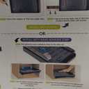 2 Pack Pull Out Cabinet Organizers Expandable (11.6''17.5''), Plastic Slide Out Drawers for Kitchen, Bathroom, Pantry, Under Sink Storage, Pull Out Drawers Fixed with Adhesive Nano Film (Black)