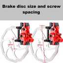 Bike Disc Brake Kit,Bike Front and Back Disc Brake Kit-Calipers,2 Pcs Stainless Steel 160 mm Rotors&Cable&Brake Lever&A Pair of Bicycle Brake levers&Fixing Screws