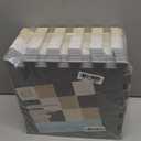 TOYVELT Foam Puzzle Floor Mat for Kids 12x12-16 Interlocking Play Mat Tiles with Colors - Educational Large Puzzle Foam Floor Tiles for Crawling, Non-Toxic - Cream-Gray-Beige