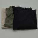 Men's Cotton T-Shirts Oversized Unisex Short Sleeves Casual Loose Wash Solid Basic Tee Tops (XX-Large, Beige+armygreen+black)