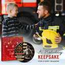 2 x Firefighter Christmas Ornament - Double-Sided Ceramic Fireman Ornaments for Tree Decor - Firefighter Gifts for Men Women, Retirement Fireman Gifts for Fire Department, First Responders