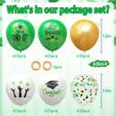2026 Graduation Party Decorations, 68pcs Graduation Balloons Green and Gold Grad Decor for College High School Class of 2026 Congrats Grad Party Decor