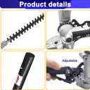 Kerlista Replacementparts Long Pole Hedge Trimmer Straight Shaft Attachment Compatible with Attachment Capable String Trimmers Polesaws and Powerheads (Black)